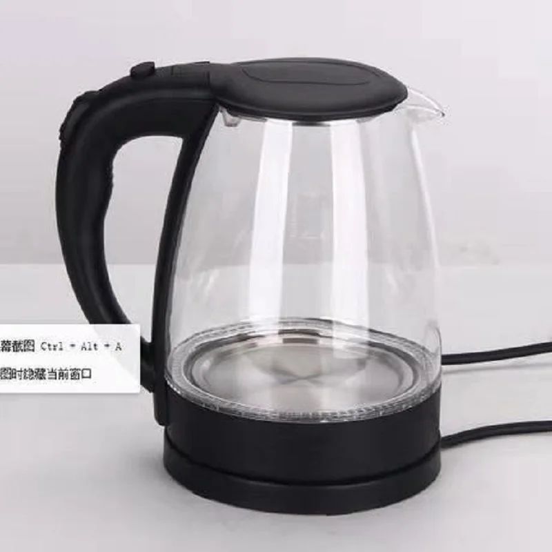 

Electric Kettle Glass Heating Pot Teapot 1.7L Thermo Household Quick ins
