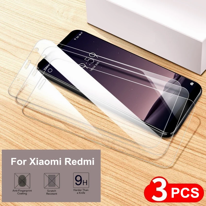 

3PCS 9H Tempered Glass For Xiaomi Redmi 6 6A 7 7A 5 K20 Global version cover film for Redmi Note 5 5A 6 7 Pro Screen Protector