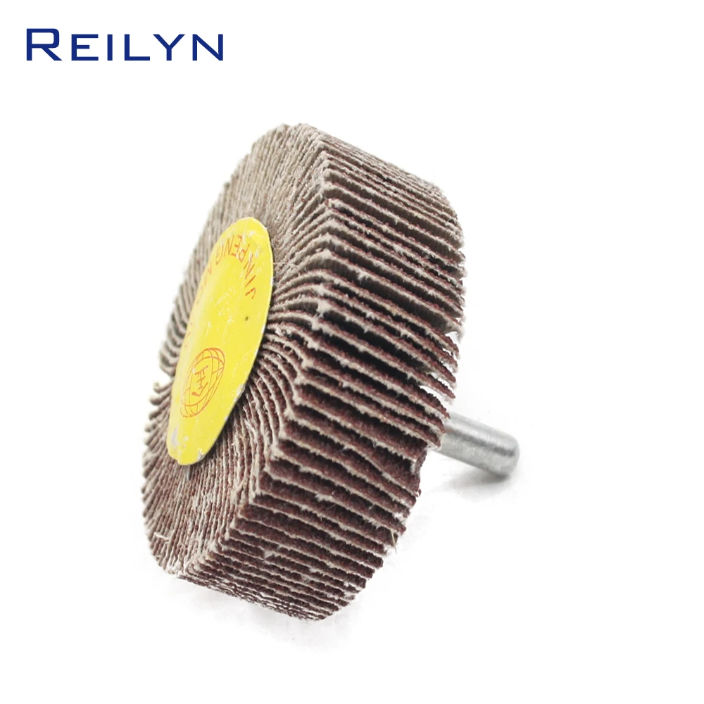 sand paper polishing wheel 6x30/40/50/60/80mm abrasive mops-wheel spindle mops mounted flap wheels grinding bits abrasive block