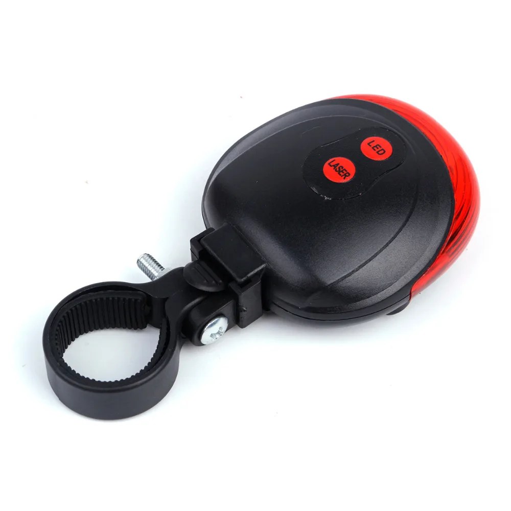 Night Cycling Bicycle Bike Rear Light 2 Laser Light Beam Lane Rear Back