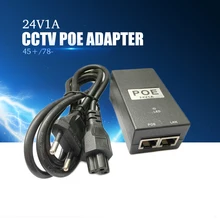 YiiSPO CCTV Security 24V1A 15.4W POE Wall Plug POE Injector Ethernet Adapter IP Camera Phone PoE Power Supply EU Plug