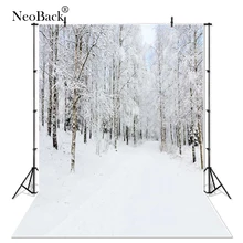 NeoBack 5X7ft Детский Зимний лес сцена фото фон напечатанный виниловая ткань Рождество фото студия фотографии фон P1124
