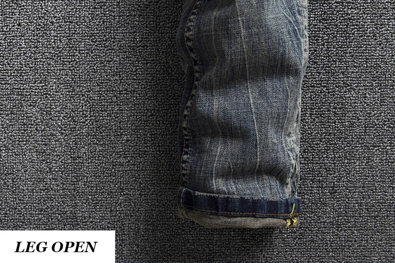 Итальянский Стиль модные мужские джинсы Винтаж дизайнерские рваные зауженные джинсы Для мужчин ретро мыть деним искусственно состаренные