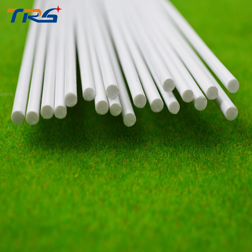Goede 4mm architectonisch model maken DIY zand tafel model materiaal model ABS Ronde rod sticks plastic massieve staaf