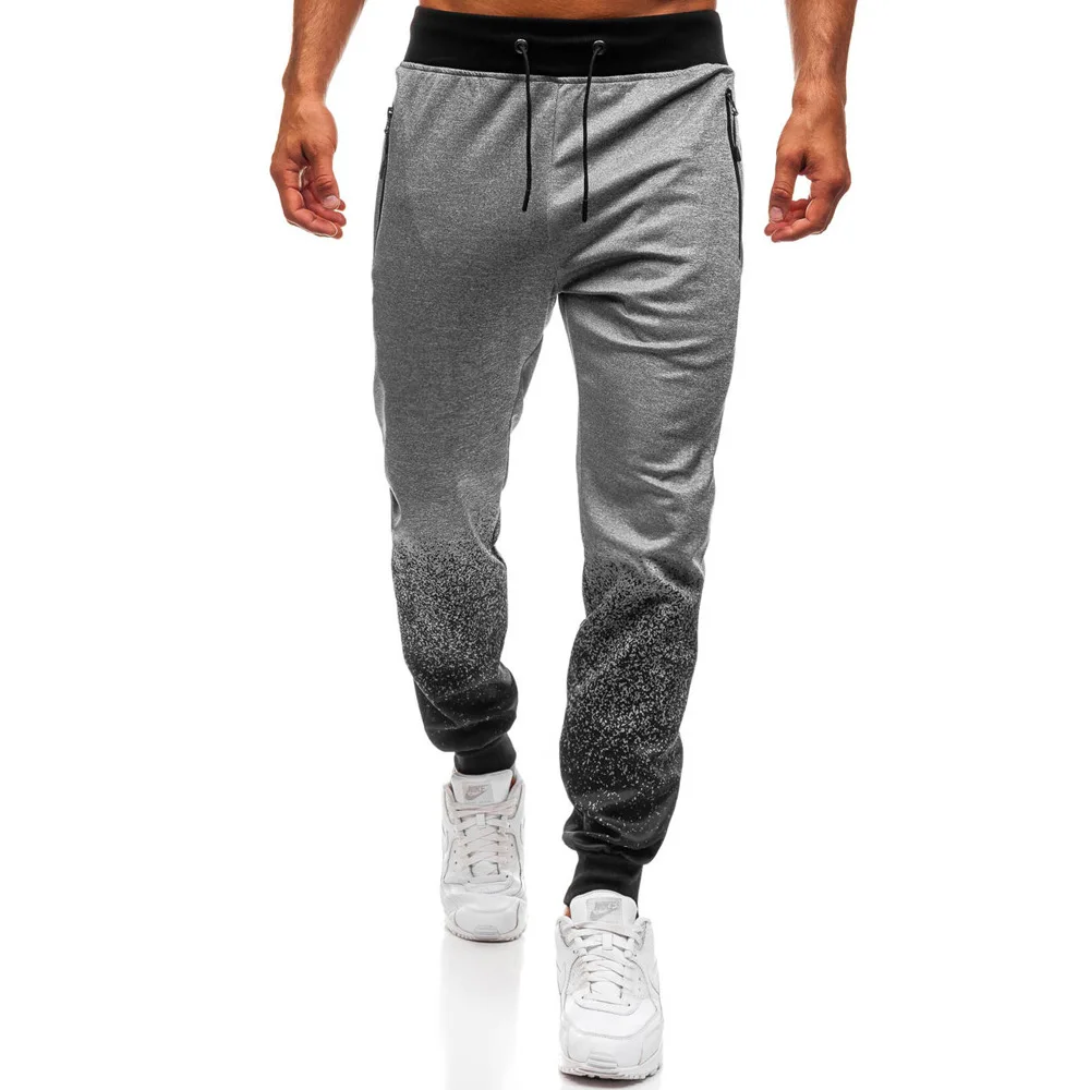 Дизайнерские новые 3D градиентные мужские спортивные штаны для отдыха, для спортзала, пробежки, Мужские штаны