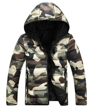 

Hot 2019 New Arrival men's fashion camouflage coat autumn influx of men hooded thick coat wholesale