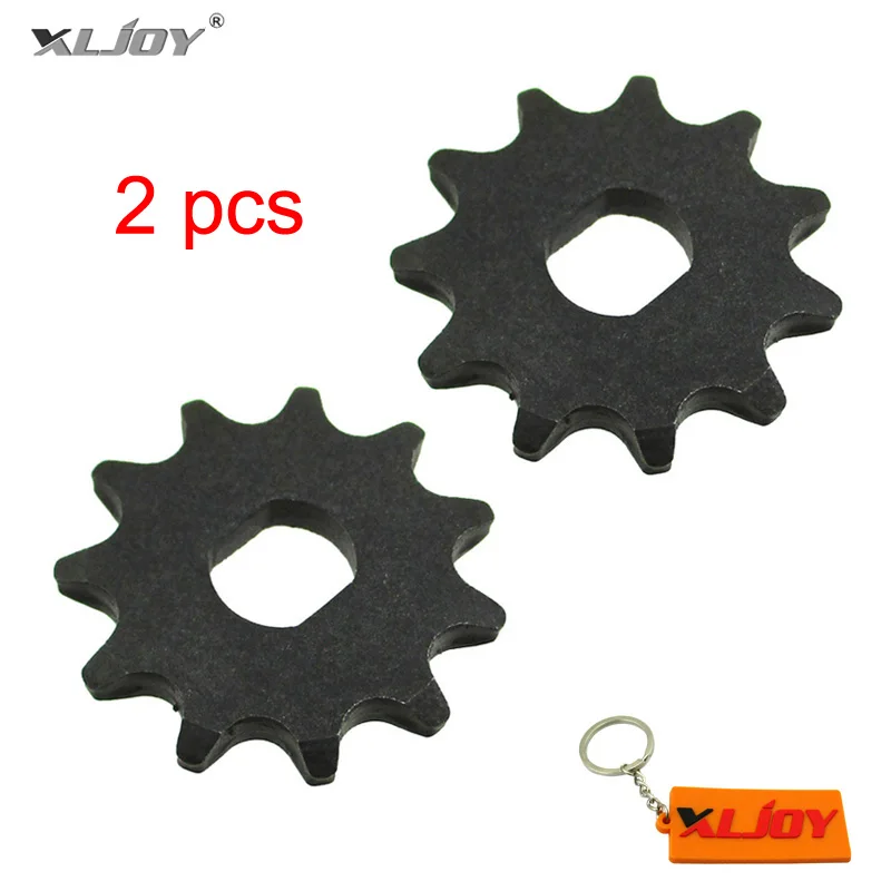 

XLJOY 2 pcs Electric Scooter 11 Tooth Sprocket T8F Chain Motor Engine Pinion Gear MY1020 Motor