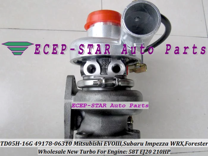 Бесплатная доставка TD05-16G 49178-06310 49178 06310 14412AA092 Турбокомпрессор для Mitsubishi EVO 3 SUBARU