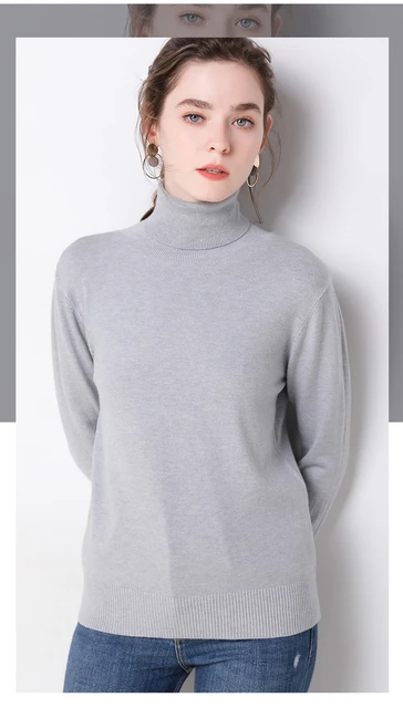 2019 Autumn Winter sweater women turtleneck cashmere sweater knitted pullover women sweter fashion sweaters new Plus Size tops 52 详情_42_看图王