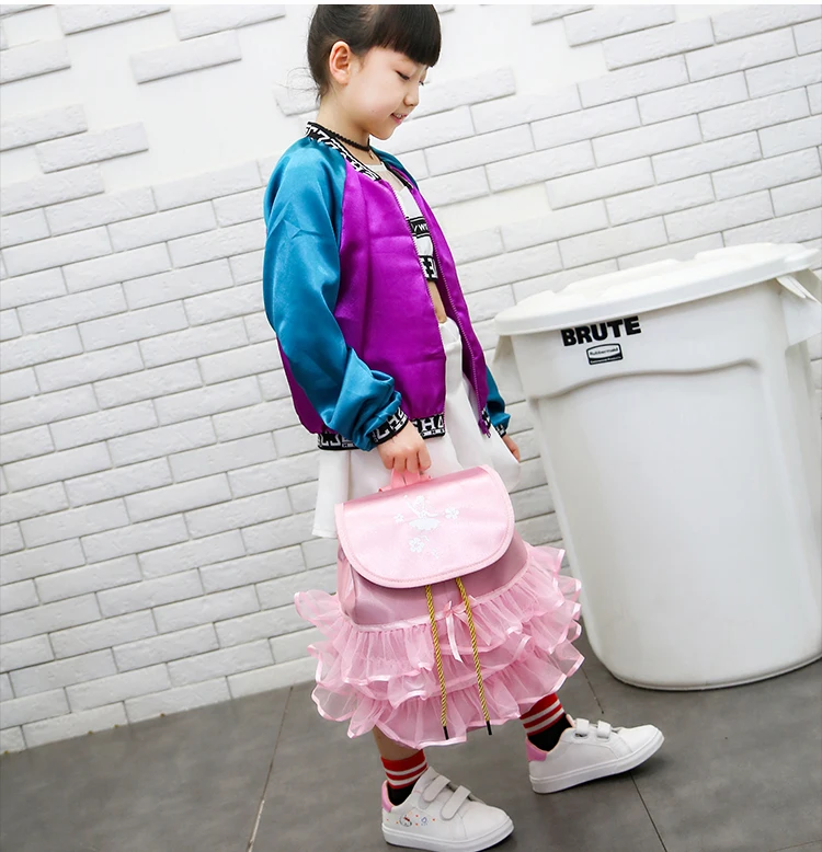 Балетная сумка для девочек, профессиональная Танцевальная сумка для девочек, детская балерина для танцев, водонепроницаемый гимнастический рюкзак, детская розовая сумочка