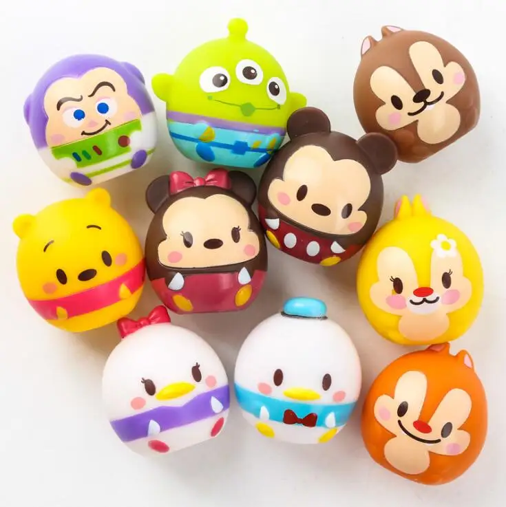 

1set Mini mickey minnie ornaments decorative Action Figures Soft glue vinyl doll 4 styles 3.5-4.5cm WJ01