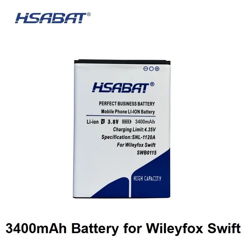 

HSABAT SWB0115 3400mAh Battery For Wileyfox Swift Batteries