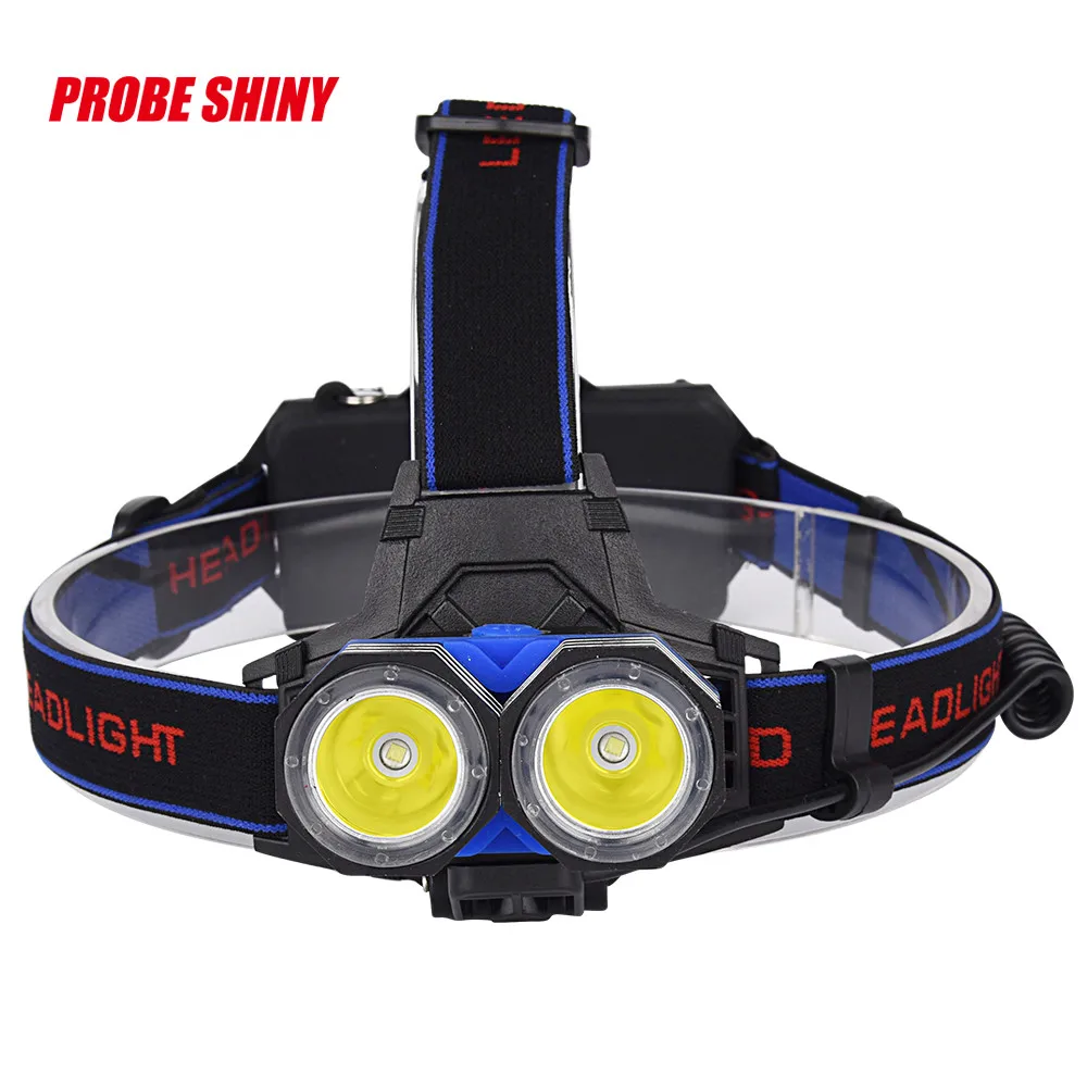 

PROBE SHINY 2X XML T6 Headlamp Headlight Flashlight Head Torch AAA/AA/18650 l61215 fishing DROP SHIP