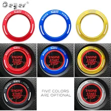 Ceyes, аксессуары для салона автомобиля, наклейки, переключатель запуска двигателя, стоп-кольцо, чехол для Honda Mugen для Civic, авто покрытие
