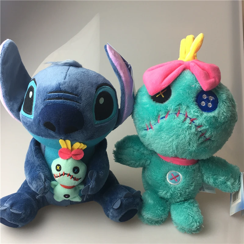 

2Pcs/Lot Cartoon Lilo & Stitch Scrump Plush Doll Toys,Cute Stitch Soft Stuffed Dolls Children Kids Best Chirstmas Gift Toys