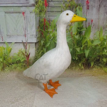 

big creative simulation white duck toy polyethylene & furs duck model doll gift about 55x45x20cm 1911