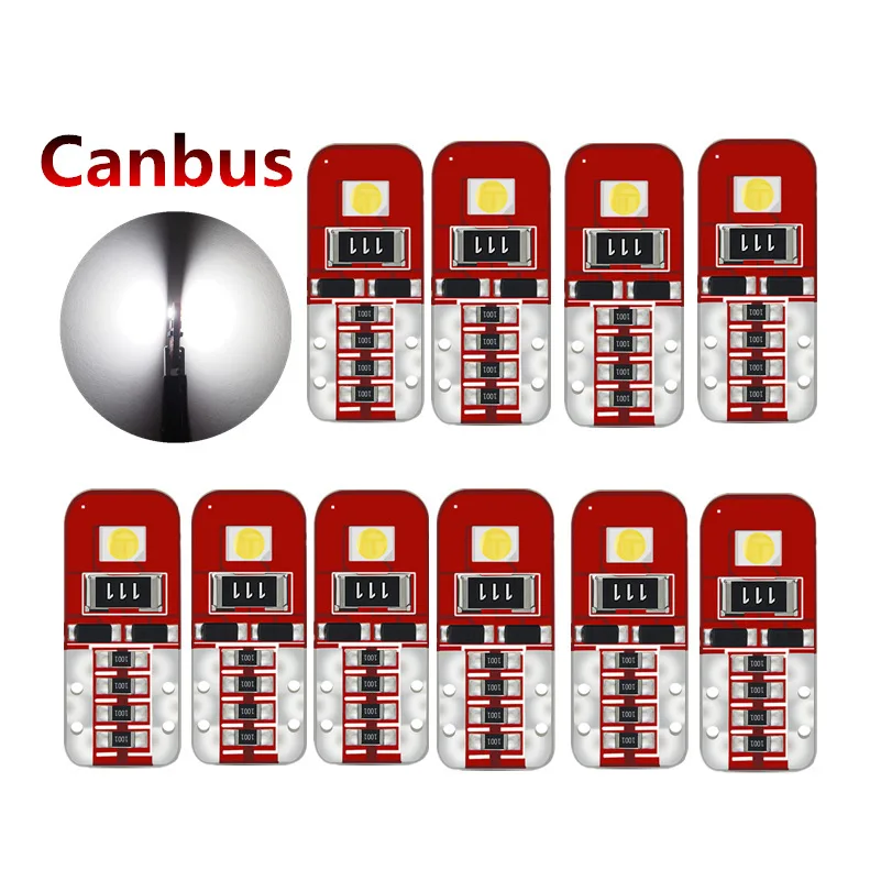 

10pcs T10 W5W Canbus Led Light Bulbs No Error for Renault Clio Megane 2 3 Scenic2 Duster Capture Logan Kadjar Fluence Laguna2