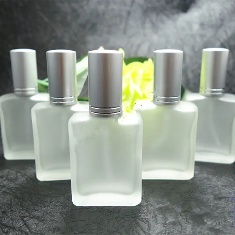 Download 15ml Silver Gray Cap Flat Style Frosted Semi Clear Glass ... Yellowimages Mockups