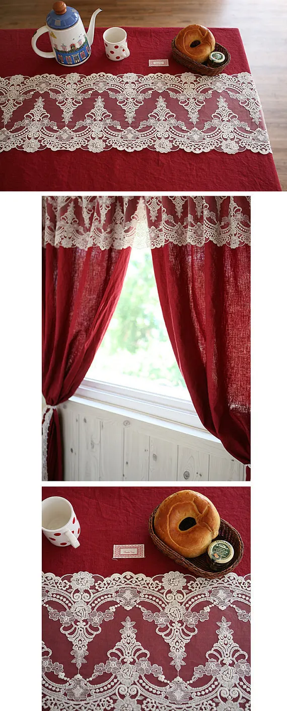 off white vintage embroidered lace, embroidered gauze lace fabric, antique wedding table cloth