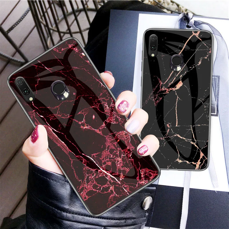 

SFor ASUS Zenfone Max Pro M2 M1 ZB631KL ZB602KL Case Marble Tempered Glass Silicone Phone Cover ZB601KL ZB 631KL Cases Bumper