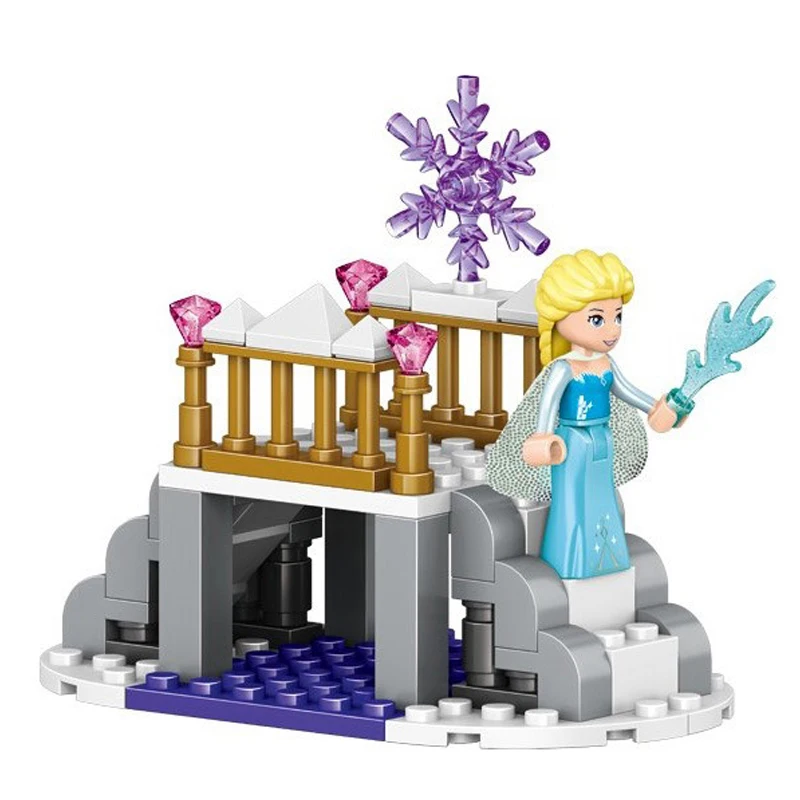 Qunlong 261 шт 4 вида стилей 4 в 1 Принцесса замок строительные блоки наборы DIY Кирпичи подарки игрушки для девочек друзья