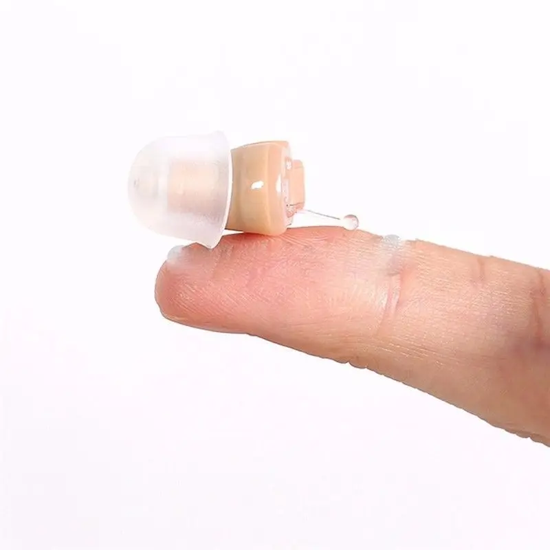  1pc Mini Invisible Hearing Aid Sound Enhancer Portable Inner Ear Aid Sound Amplifier For The Elderl