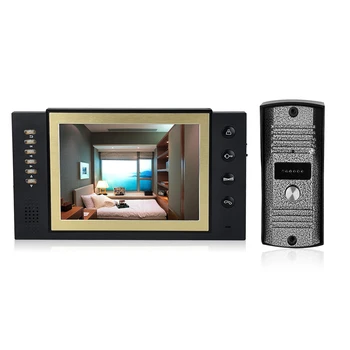 

Home Security 8-inch LCD Color Video Door Phone Intercom System Night Vision Camera Kit IR Night Vision Camera Door Bell
