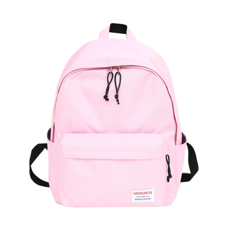 

Women Solid Backpacks Fashion School Bags For Teenage Girls Shoulder Bag Waterproof Bookbag Mochila Practical Computer Backpacks