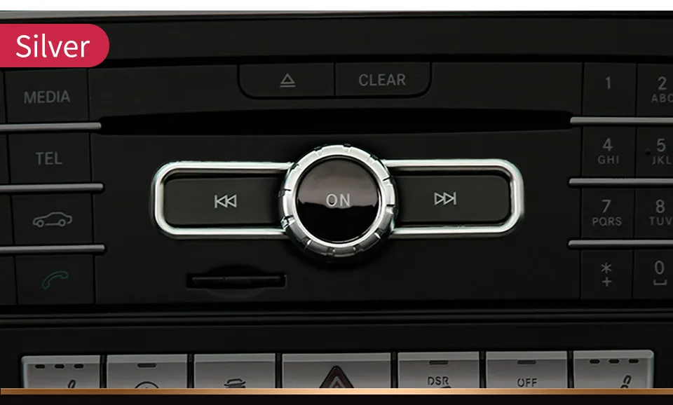 Наклеиваемого покрытия для автостайлинга из ABS хромированные компакт-дисков Переключатель отделка с блестками для Mercedes Benz GLA CLA A B класс A180 W176 E GLE Class Coupe интерьерные аксессуары
