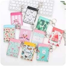 YIYOHI Cute Flamingo Shaped Named Card Holder Identity Badge with Lanyard PU Neck Strap Card Bus ID IC Holders With Key Chain YIYOHI Cute Flamingo Shaped Named Card Holder Identity Badge with Lanyard PU Neck Strap Card Bus ID IC Holders With Key Chain