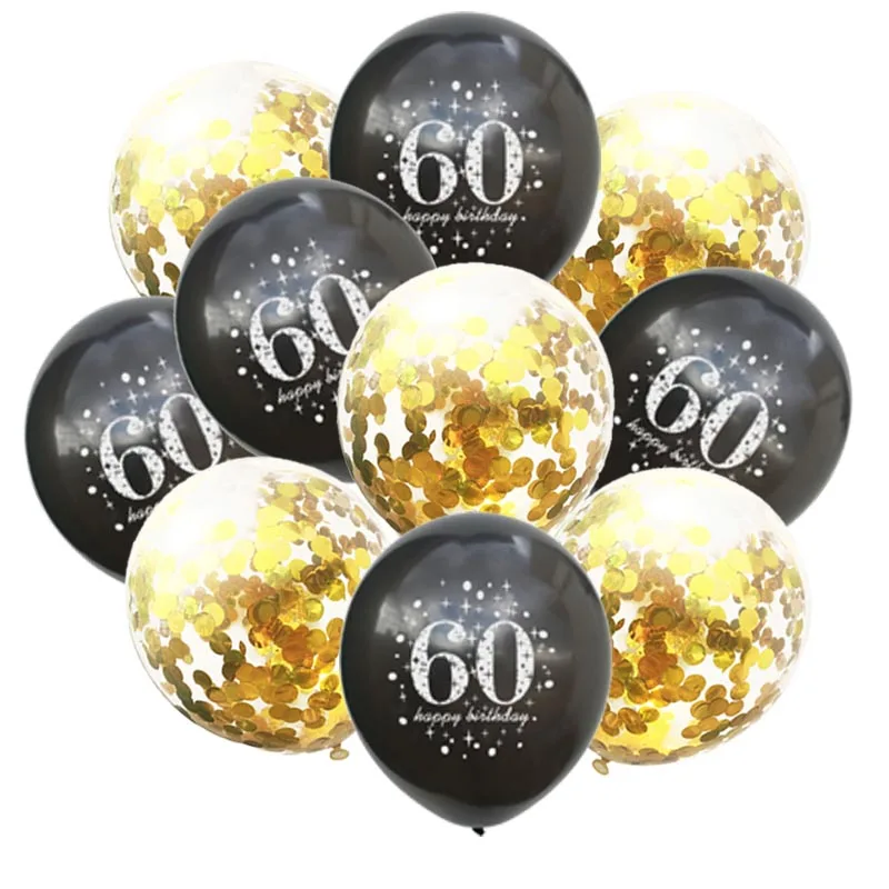

30 40 50 60 70 80 Years Balloons Birthday Party Decor Adult Gold Balloon for Birthday Party Balloons Decoration Birthday Deco