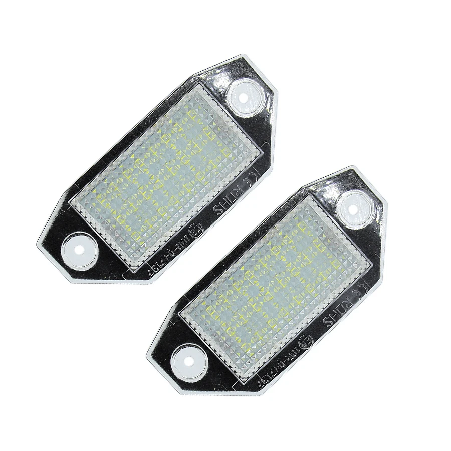 2 шт. Светодиодная лампа для Mondeo MK3 MKIII 2000-2007 12В 24SMD номерного знака | Автомобили и