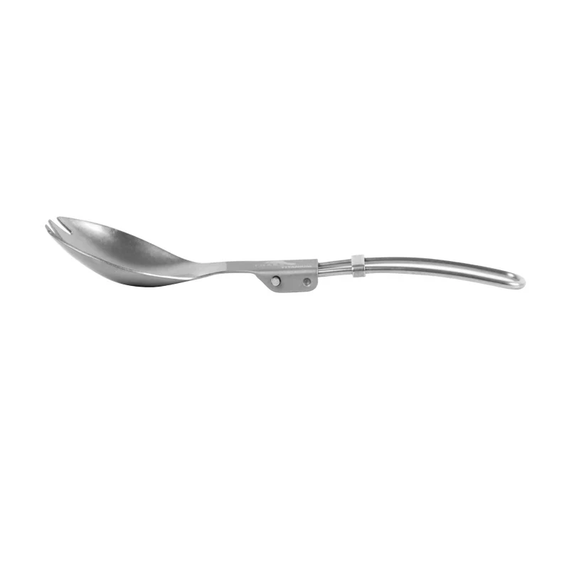 TOAKS 18g Ultralight Titanium Spoon Portable Folding Spoon Outdoor Camping Tableware T-21