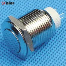 40 шт. GQ-16FJ-L 16 мм защелка 1 Нет Водонепроницаемый металлический кнопочный переключатель