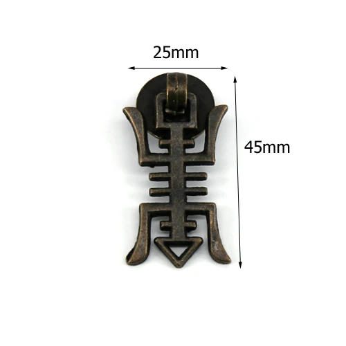 1 шт. Ассорти старинный Бронзовый Шкаф Ручка выдвижной ящик кухонный шкаф буфет ручка тяга Подвески ручка - Цвет: A