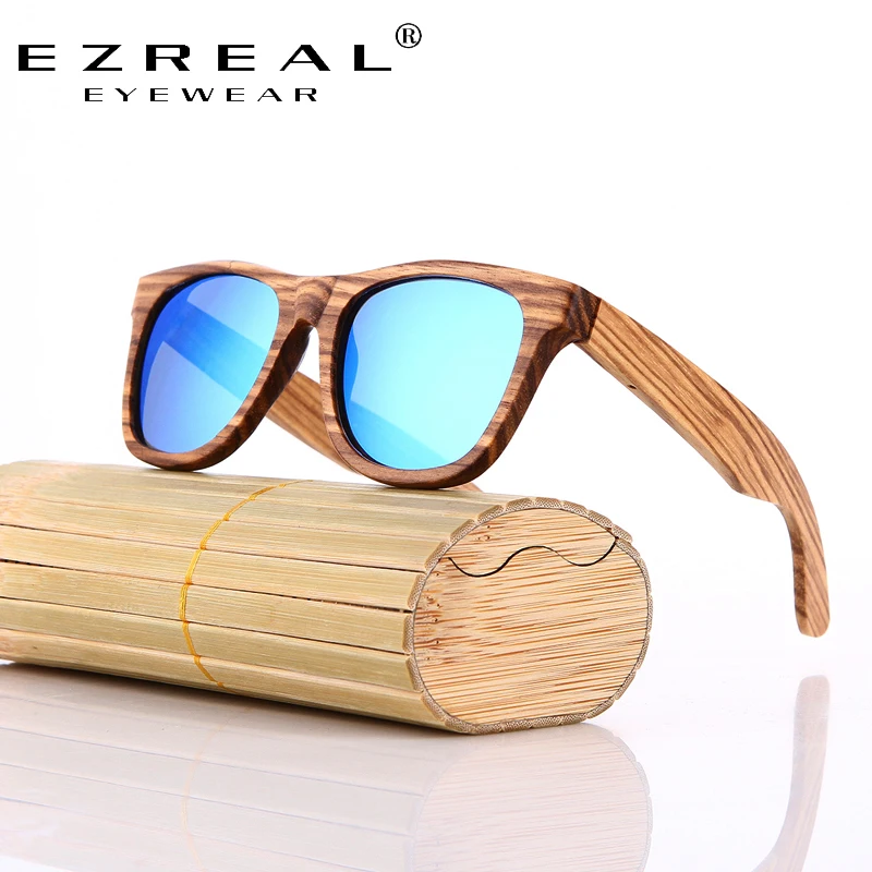 Ezreal бамбука Солнцезащитные очки для женщин Для мужчин деревянный Солнцезащитные очки для женщин Для женщин Брендовая Дизайнерская обувь Винтаж дерево Защита от солнца Очки Óculos De Sol masculino