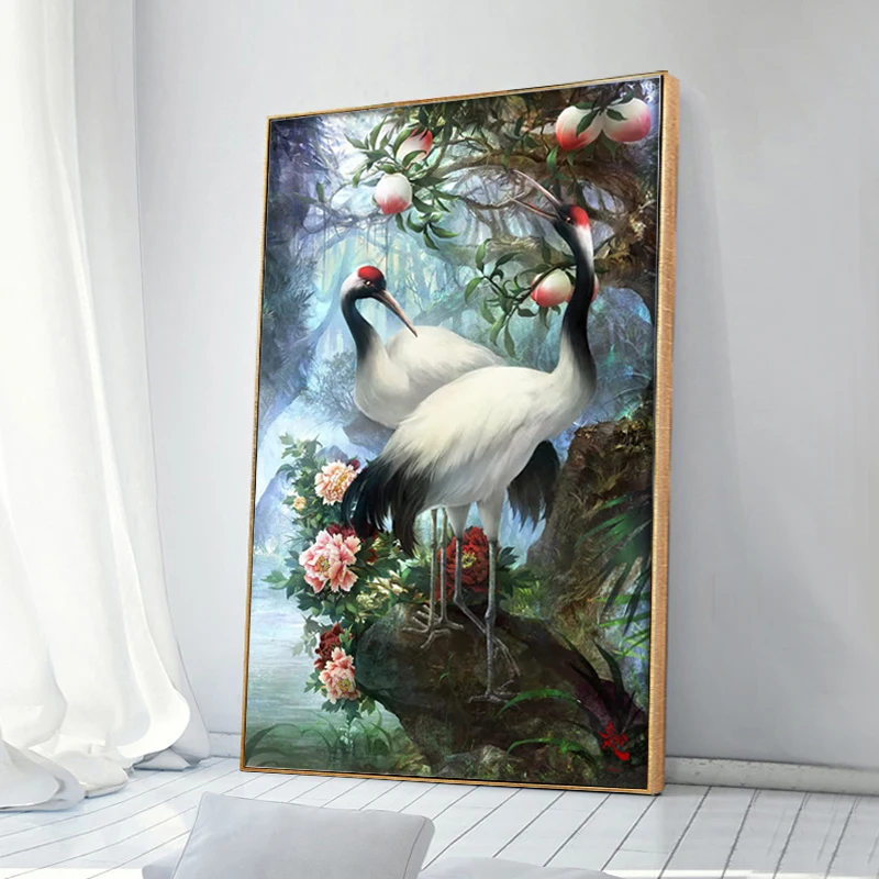 

Bird Diamond Painting Cross Stitch Animal 5D Diamond Embroidery Sale Flower And Tree DIY Full Round Diamond Mosaic Needlework