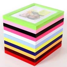 Plastic Photo Frame Mount Card Board Holder Family Photo Display 5