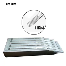 50 шт 11RM предварительно сделанные Одноразовые стерилизованные иглы для татуировки круглые Magnum иглы из нержавеющей стали для татуировок ручки татуировки