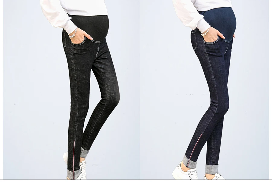 Брюки для беременных джинсы Одежда для беременных джинсы для беременных женщин живот синие женские узкие джинсы брюки
