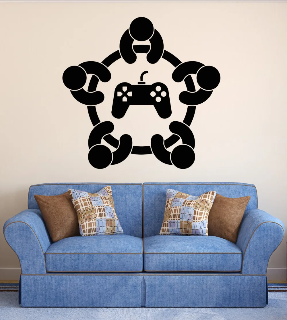 

DIY Home decoration wall stickers Gaming player controller Kids Wall Decal DIY Boys Play room modern Decor adesivo NY-248