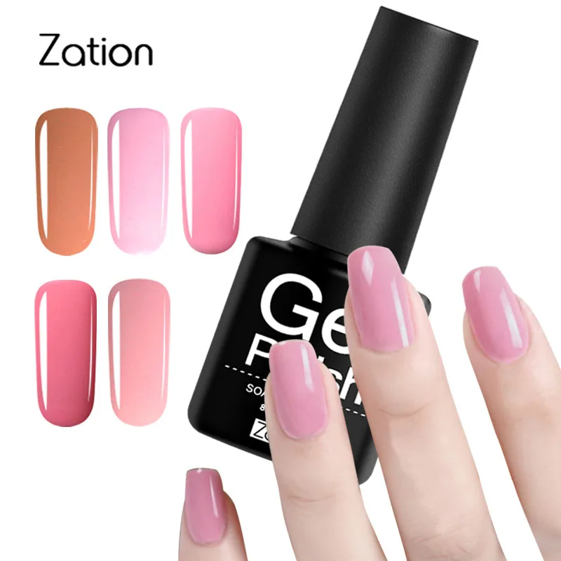 Zation One Step Vernis Полупостоянный 3 в 1 Гель-лак для маникюра дизайнерский лак