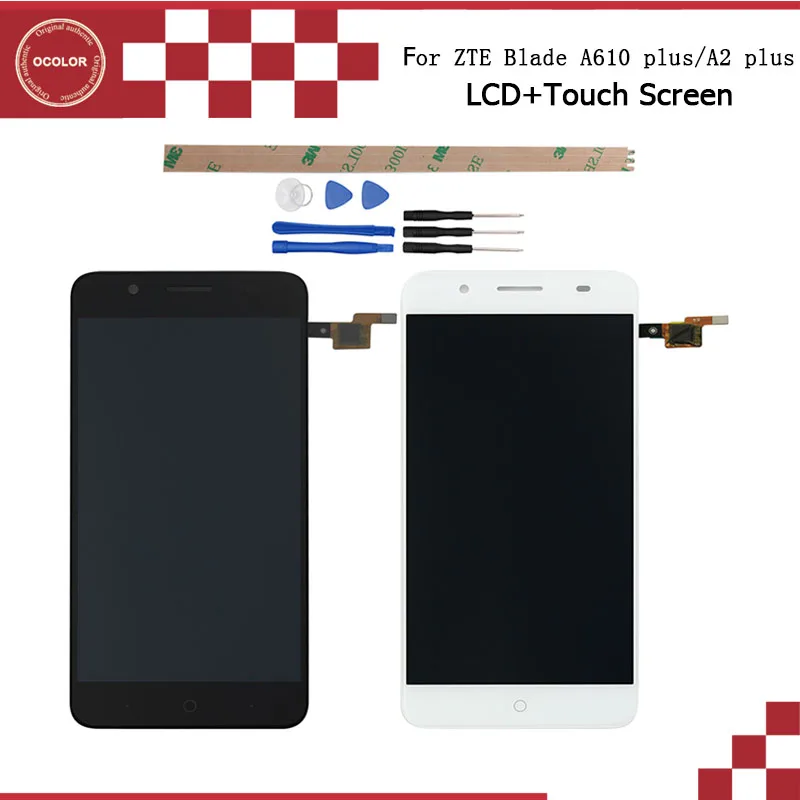 Ocolor для zte Blade A610 plus A2 ЖК-дисплей и сенсорный экран 5 дюймов аксессуары мобильных