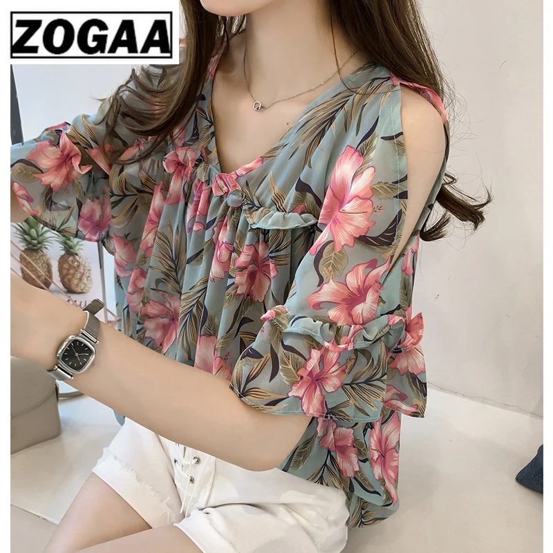 

2018 New Fashion Sweet Style Women Clothing Printed Casual Plus Size Women Tops Short Sleeved Blouses Loose Women Shirts