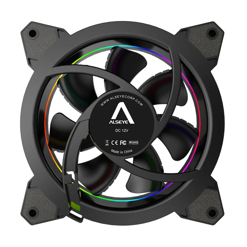 ALSEYE PC مروحة 4 دبوس PWM 120 مللي متر مراوح التبريد برودة ساكنة RGB مروحة كمبيوتر لحالة و وحدة المعالجة المركزية مروحة استبدال ALSEYE PC مروحة 4 دبوس PWM 120 مللي متر مراوح التبريد برودة ساكنة RGB مروحة كمبيوتر لحالة و وحدة المعالجة المركزية مروحة استبدال