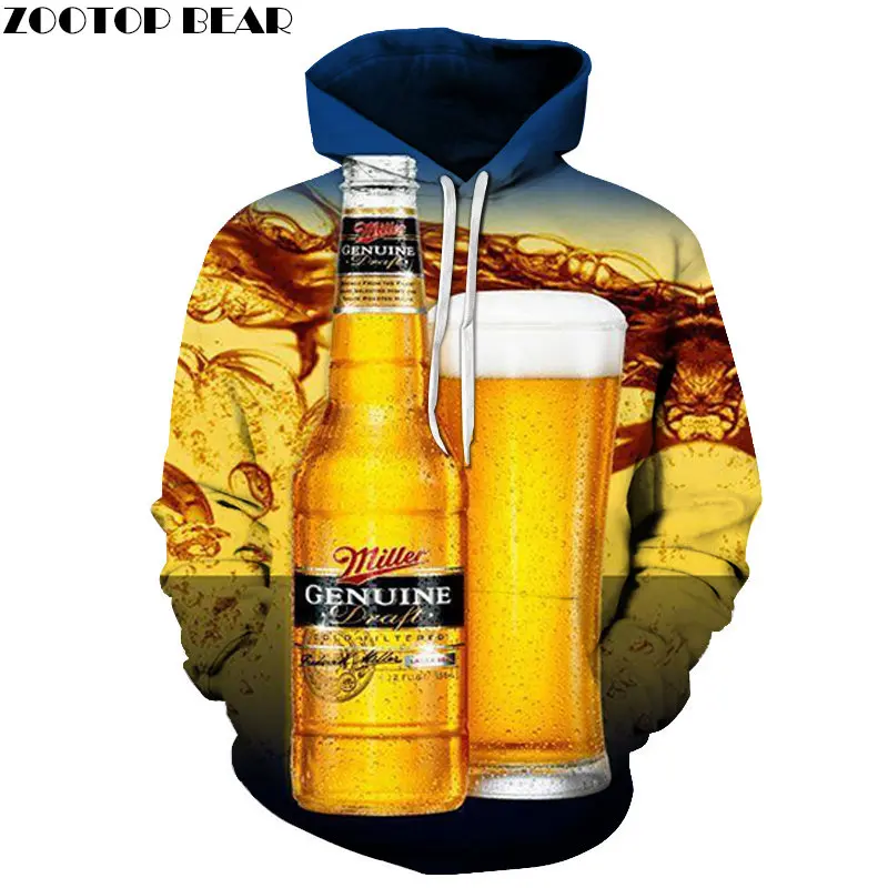 Мужские свитшоты Miller модная дизайнерская уличная одежда оригинальный длинный