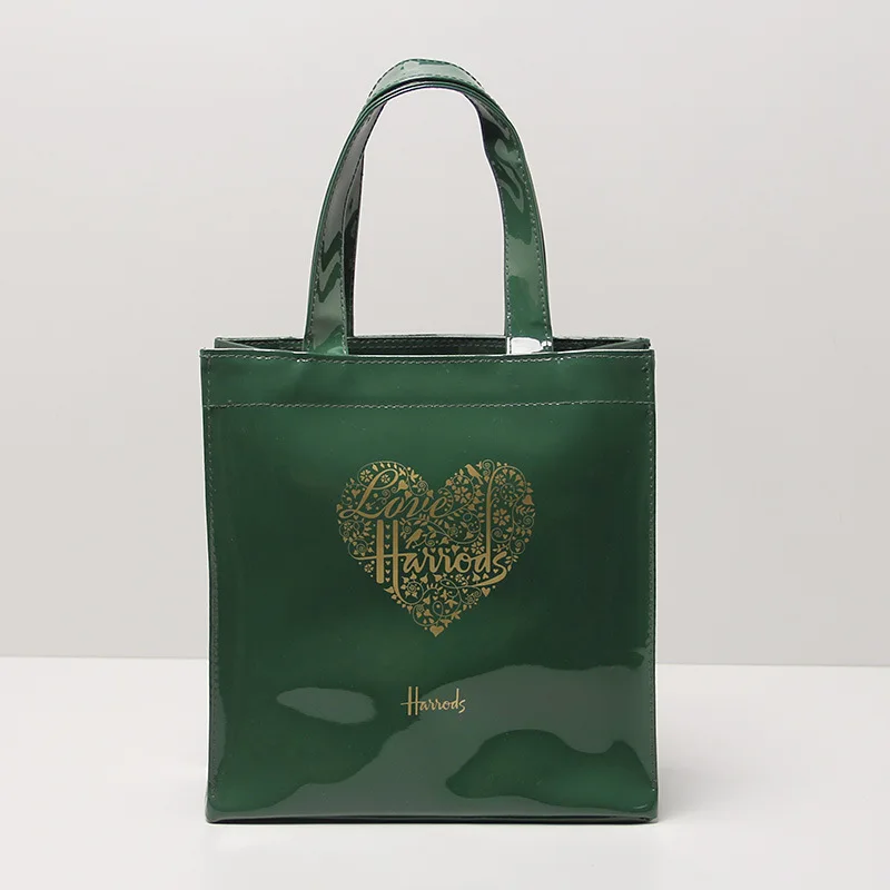 Лидер продаж ПВХ сумка для покупок, зеленый; сезон лето; большие емкости водонепроницаемая сумка на плечо сумка для мам - Цвет: Зеленый