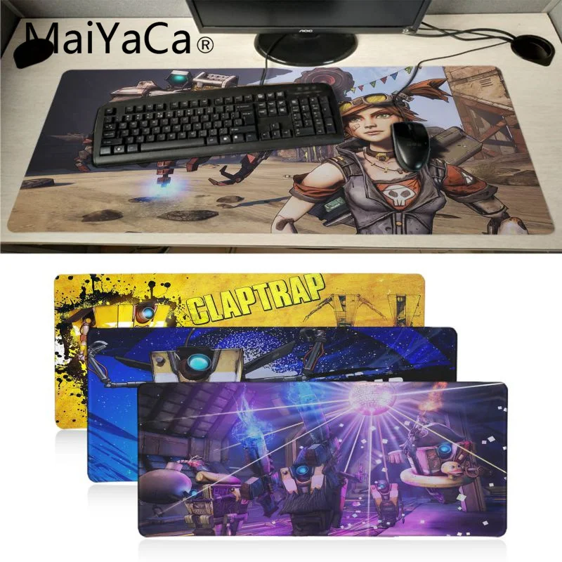 

Maiyaca Borderlands 2 Claptrap Robots Rubber Mouse Durable Desktop Mousepad Wholesale Gamer Speed Pads gaming mouse pad