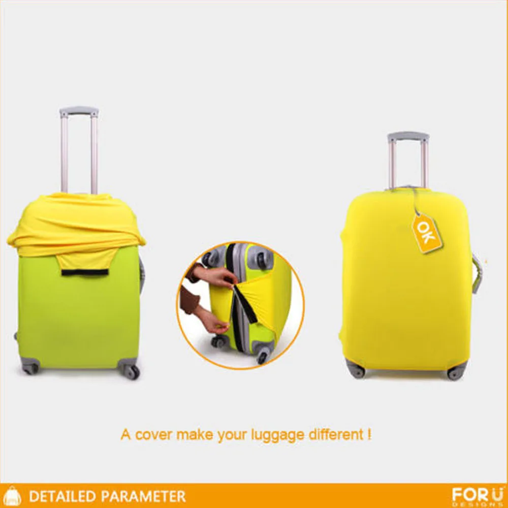 FORUDESIGNS/ дизайн, чемодан для путешествий, чемодан, мешок для хранения, чехол, толстый защитный, 18-30 дюймов, аксессуары для путешествий