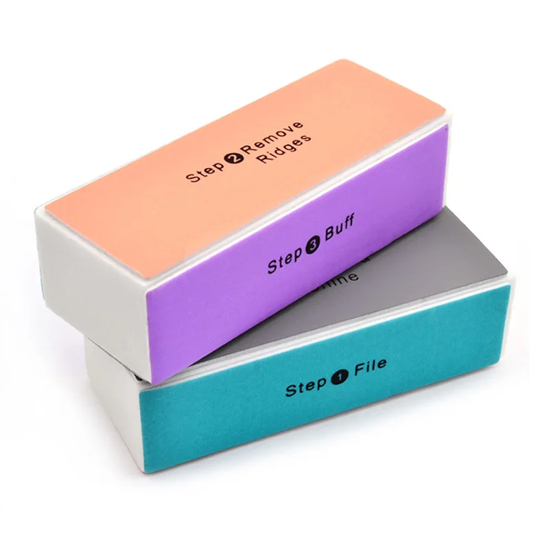 

4 pieces/lot Buffer Block Sanding Sponge Nail File for UV Gel Nail Polish DIY Nail Art Pedicure White Nail Buffers File
